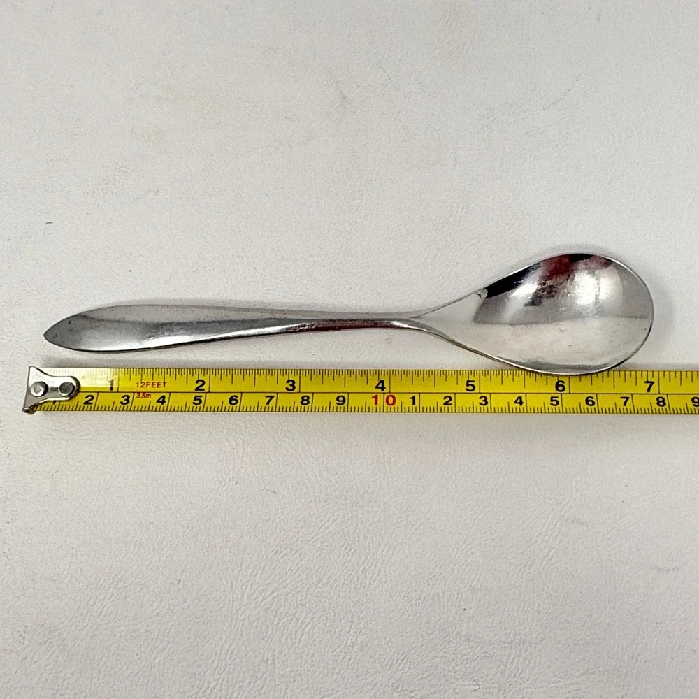 International Silver Lucerne Spoon Set 5 Pcs Replace Stainless Modern Minimalist